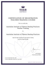 Yoga Australia Certificate